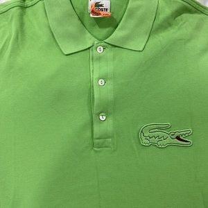 Men’s lime green Lacoste shirt